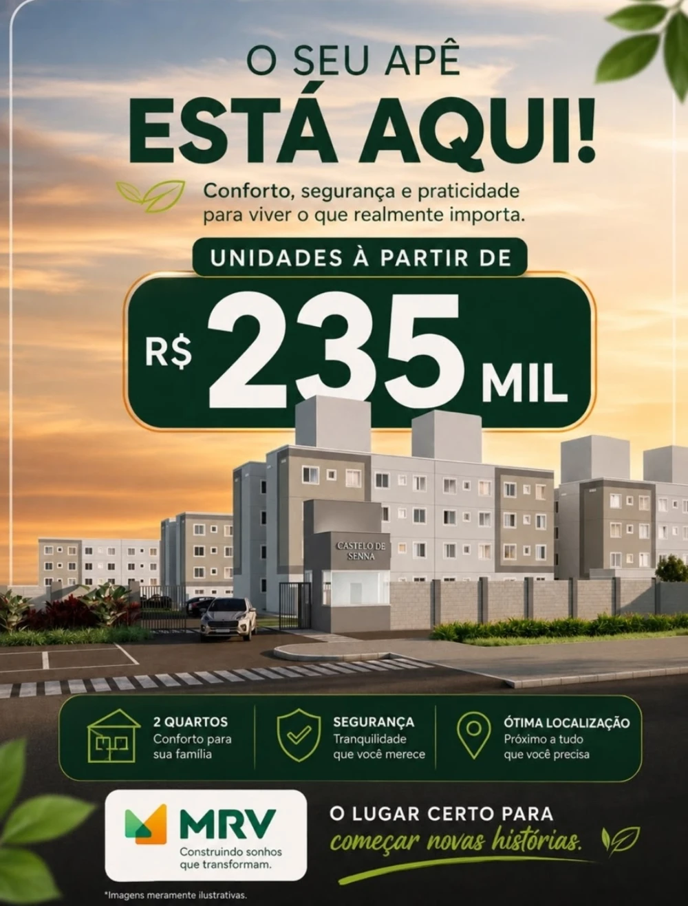 Castelo de Senna — a partir de R$ 235 mil. Consulte condições e disponibilidade com Renato.